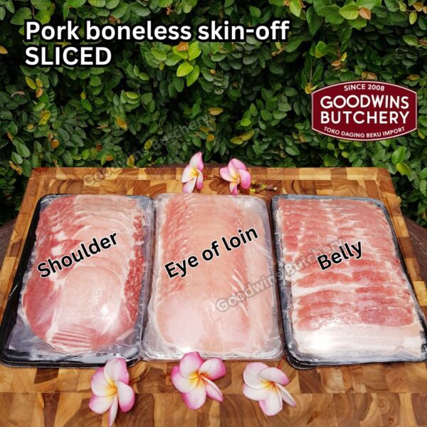 Pork belly skin off import FRESHLY SLICE TO ORDER 1.5kg Denmark DANISH CROWN perut samcan babi tanpa kulit beku frozen DIIRIS DADAKAN - Image 6