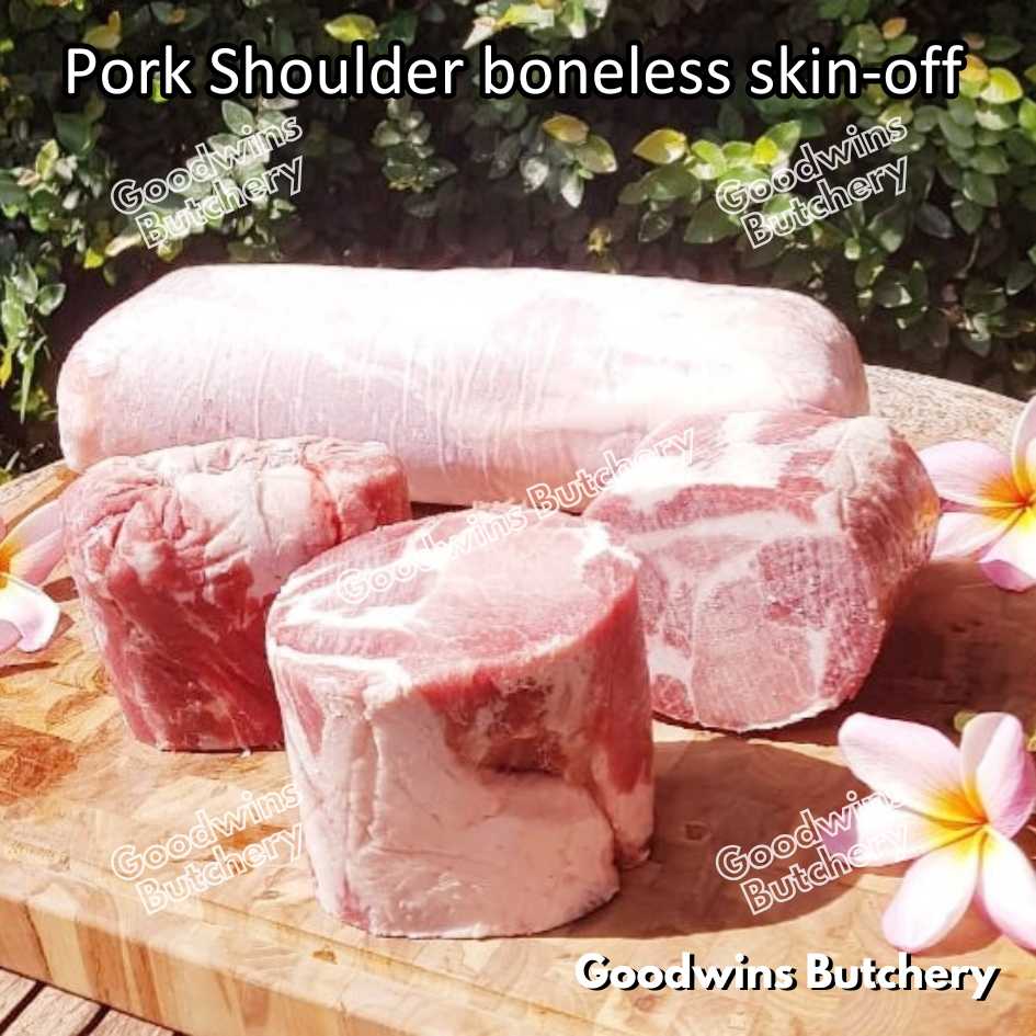 Pork shoulder boneless skin off Local Premium FRESHLY SLICED 1kg | kapsim babi collar boston-butt frozen - Image 26