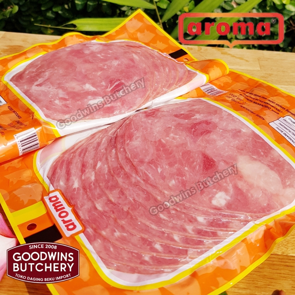 Aroma Pork BACON SLICED Smoked Ham Cooked 250 GR - Image 4
