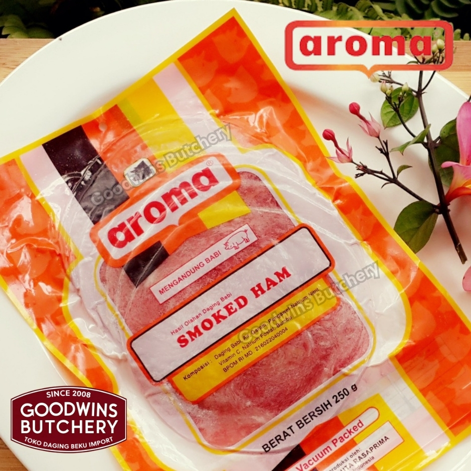 Aroma Pork BACON SLICED Smoked Ham Cooked 250 GR - Image 2
