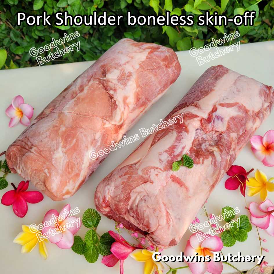 Pork shoulder boneless skin off Local Premium FRESHLY SLICED 1kg | kapsim babi collar boston-butt frozen - Image 35
