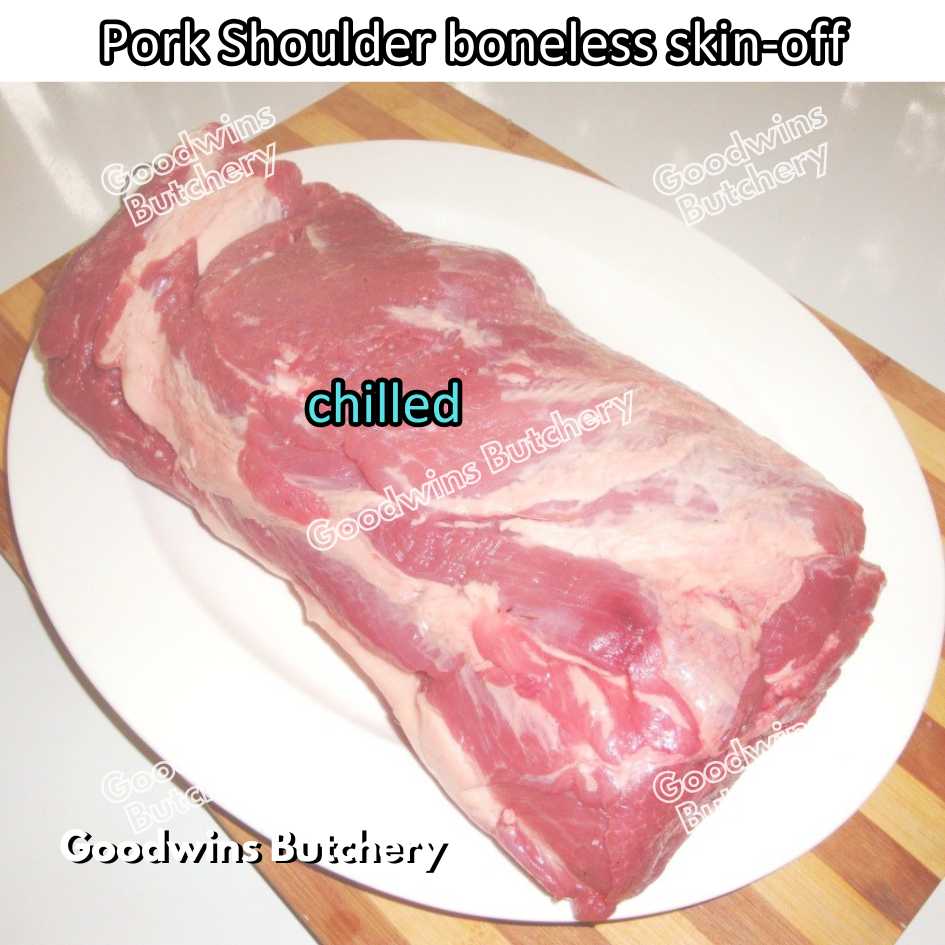 Pork shoulder boneless skin off Local Premium FRESHLY SLICED 1kg | kapsim babi collar boston-butt frozen - Image 34