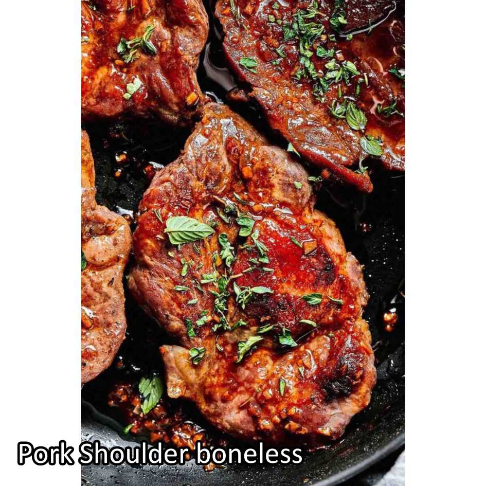 Pork shoulder boneless skin off Local Premium FRESHLY SLICED 1kg | kapsim babi collar boston-butt frozen - Image 13