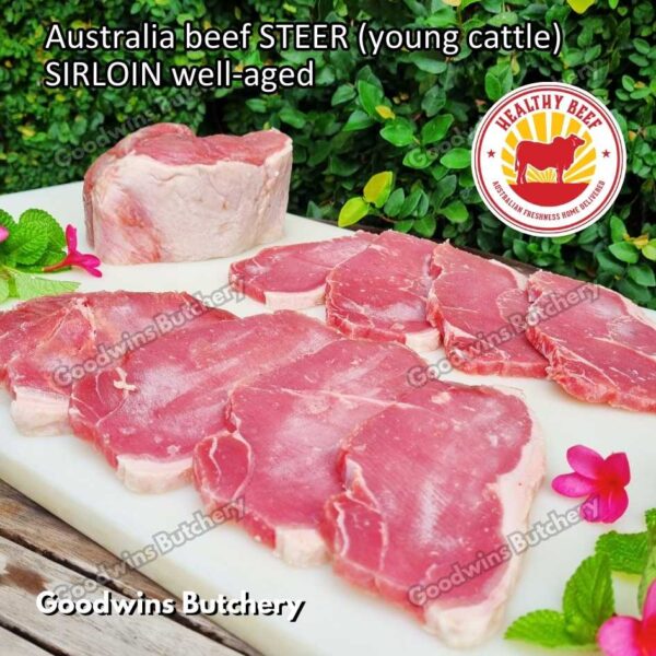 Beef SIRLOIN Australia STEER (young cattle) Healthy Beef aged-frozen WHOLE CUTS daging sapi has luar Striploin New York strip - Image 32