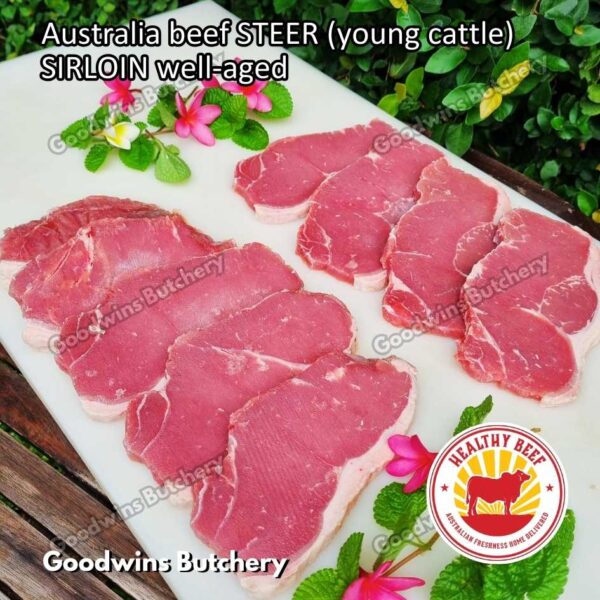 Beef SIRLOIN Australia STEER (young cattle) Healthy Beef aged-frozen WHOLE CUTS daging sapi has luar Striploin New York strip - Image 40