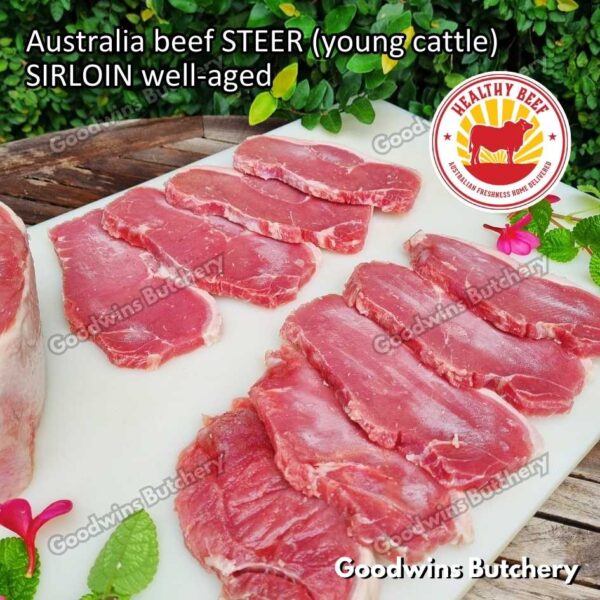 Beef SIRLOIN Australia STEER (young cattle) Healthy Beef aged-frozen WHOLE CUTS daging sapi has luar Striploin New York strip - Image 37