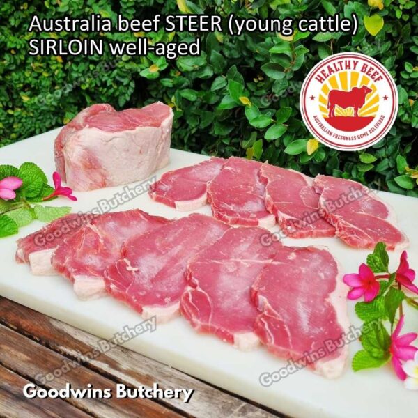 Beef SIRLOIN Australia STEER (young cattle) Healthy Beef aged-frozen WHOLE CUTS daging sapi has luar Striploin New York strip - Image 36