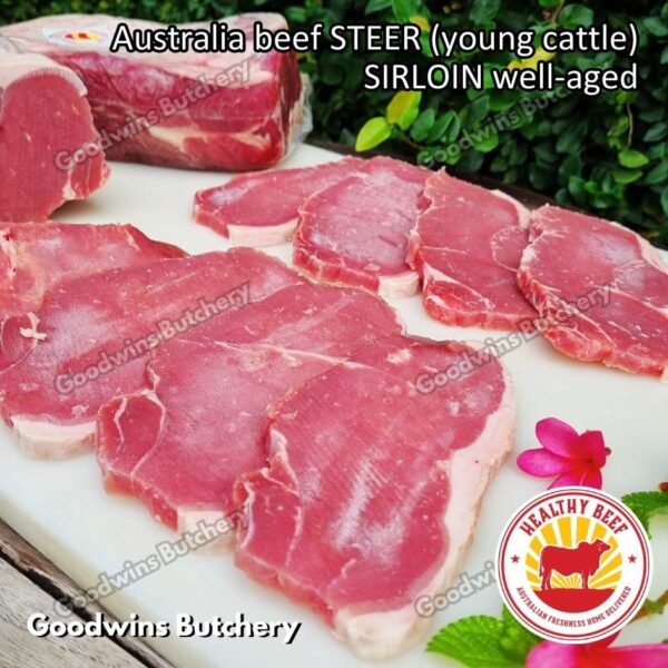 Beef SIRLOIN Australia STEER (young cattle) Healthy Beef aged-frozen WHOLE CUTS daging sapi has luar Striploin New York strip - Image 34