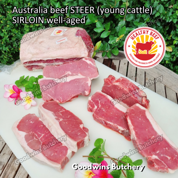 Beef SIRLOIN Australia STEER (young cattle) Healthy Beef aged-frozen WHOLE CUTS daging sapi has luar Striploin New York strip - Image 30