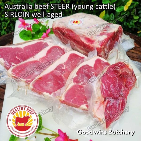 Beef SIRLOIN Australia STEER (young cattle) Healthy Beef aged-frozen WHOLE CUTS daging sapi has luar Striploin New York strip - Image 19