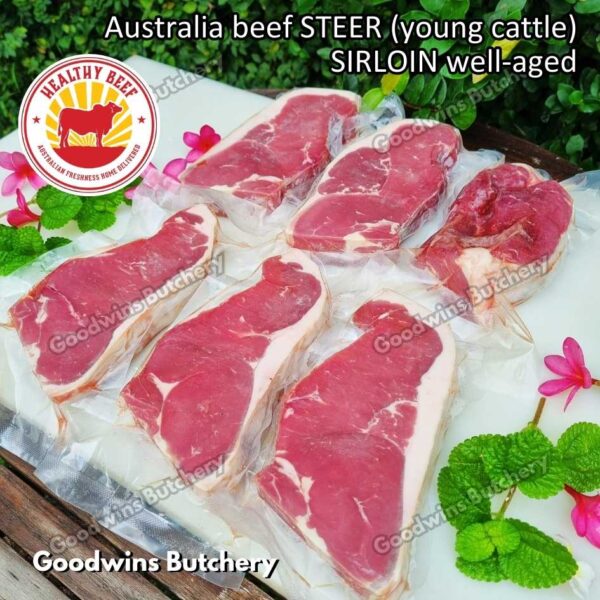 Beef SIRLOIN Australia STEER (young cattle) Healthy Beef aged-frozen WHOLE CUTS daging sapi has luar Striploin New York strip - Image 18