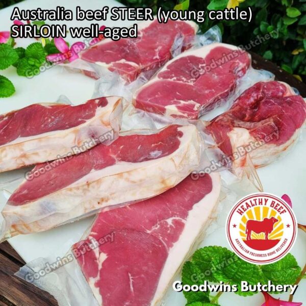 Beef SIRLOIN Australia STEER (young cattle) Healthy Beef aged-frozen WHOLE CUTS daging sapi has luar Striploin New York strip - Image 16