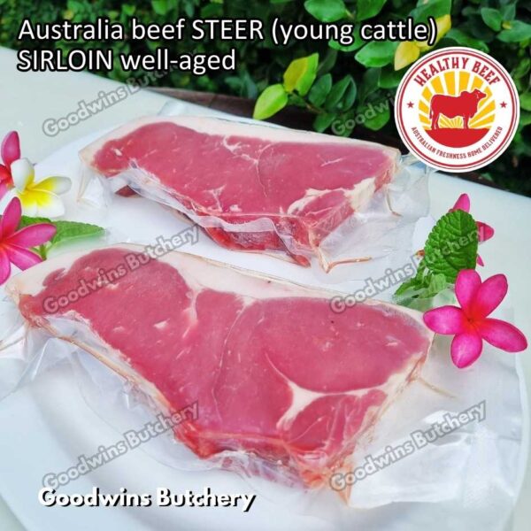 Beef SIRLOIN Australia STEER (young cattle) Healthy Beef aged-frozen WHOLE CUTS daging sapi has luar Striploin New York strip - Image 14