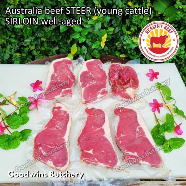Beef SIRLOIN Australia STEER (young cattle) Healthy Beef aged-frozen WHOLE CUTS daging sapi has luar Striploin New York strip - Image 13