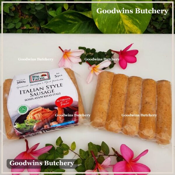 Chicken sausage Italian style Big Farm sosis ayam frozen 5pcs 360g BigFarm - Image 4