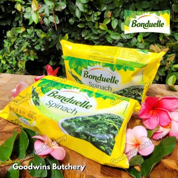 Bonduelle France SPINACH LEAF sayur daun bayam beku frozen 400g - Image 8