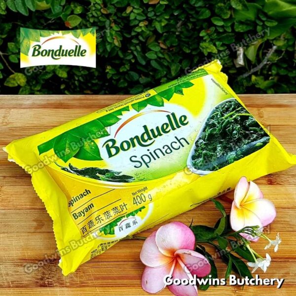Bonduelle France SPINACH LEAF sayur daun bayam beku frozen 400g - Image 7