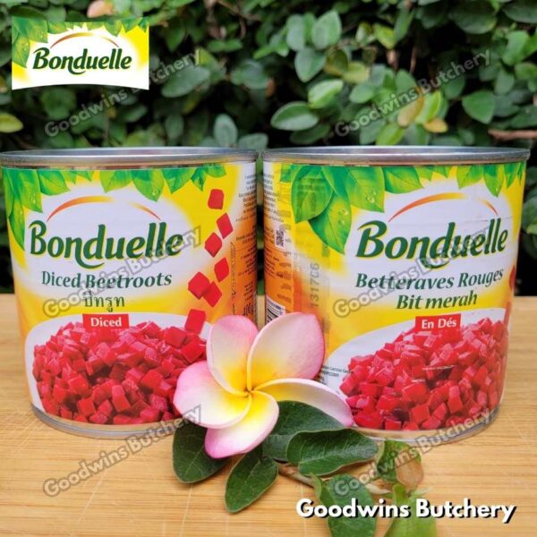 Bonduelle BEETROOT DICED France imported BETTERAVES ROUGES bit merah 400gr - Image 2