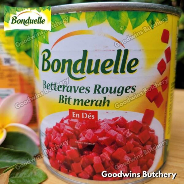 Bonduelle BEETROOT DICED France imported BETTERAVES ROUGES bit merah 400gr