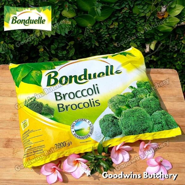 Frozen BROCCOLI Bonduelle France imported BROKOLI beku 1kg