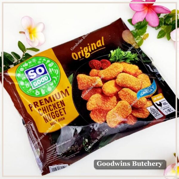 Chicken NUGGET PREMIUM ORIGINAL SoGood frozen ayam So Good Food 400g - Image 2