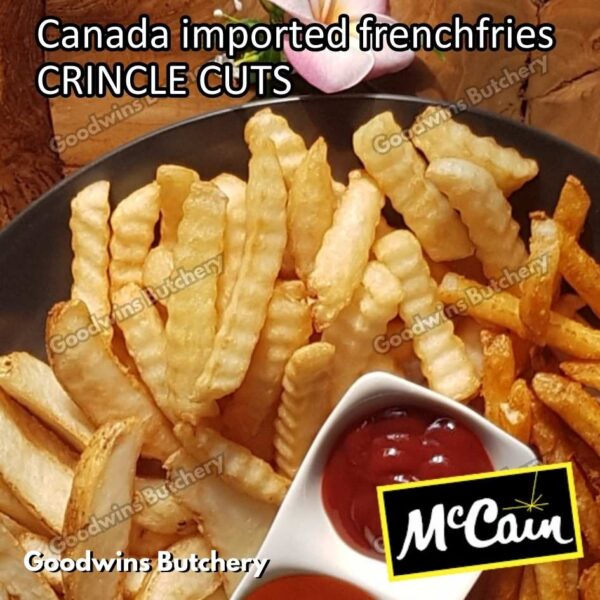 Frenchfries McCain Canada CRINKLE CUTS 1/2" 1.25cm kentang goreng frozen import french fries Mc Cain