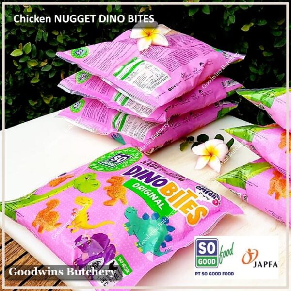 Chicken NUGGET DINO BITES SoGood frozen ayam So Good Food 400g - Image 3
