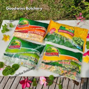 GoldenFarm frozen vegetable EDAMAME, GREEN PEAS, SWEET CORN KERNEL & MIX VEGETABLE Golden Farm sayuran beku