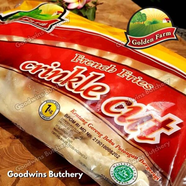 GoldenFarm frenchfries Shoestring Crinkle Straight cuts Golden Farm french fries frozen 1kg - Image 13