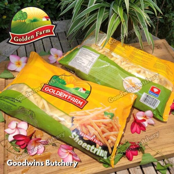 GoldenFarm frenchfries Shoestring Crinkle Straight cuts Golden Farm french fries frozen 1kg - Image 12