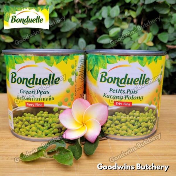 Bonduelle GREEN PEAS VERY FINE France imported PETITS POLS kacang polong 400gr - Image 2