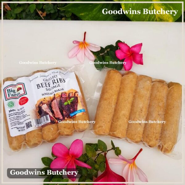 Grilled beef ribs sausage Big Farm frozen sosis daging iga sapi frozen 5pcs 360g BigFarm - Image 4
