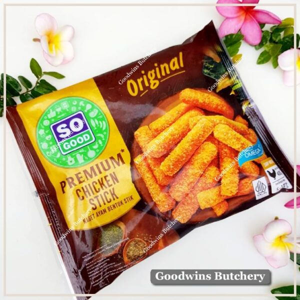 Chicken stick nugget premium SoGood frozen ayam So Good Food 400g