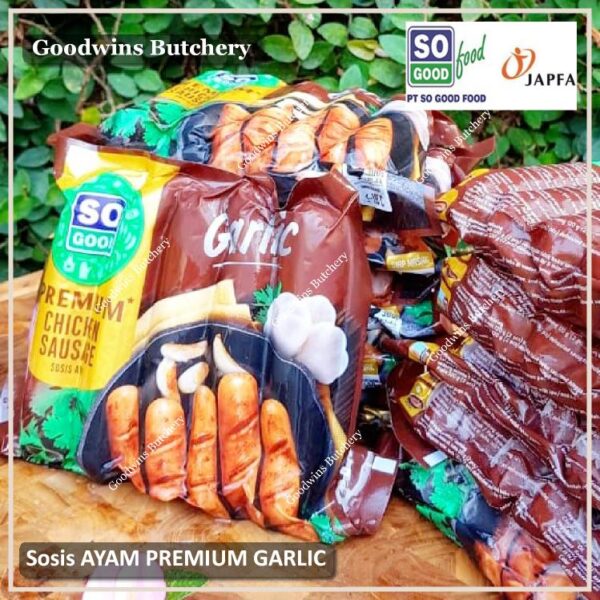 SoGood chicken sausage premium garlic frozen 6" 15cm 5pcs 300g sosis ayam So Good Food - Image 9