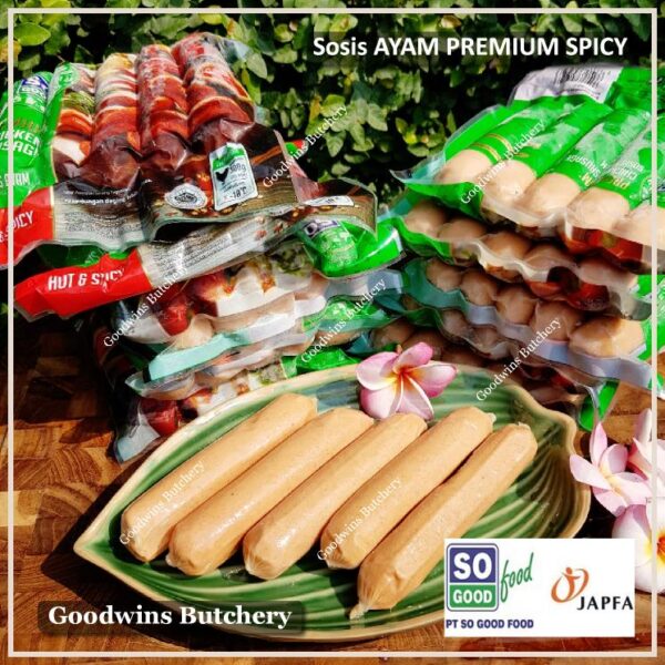 SoGood chicken sausage premium hot spicy frozen 6" 15cm 5pcs 300g sosis ayam So Good Food - Image 7