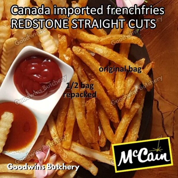 Frenchfries McCain Canada REDSTONE STRAIGHT CUT 3/8" 1cm kentang goreng frozen import french fries Mc Cain - Image 2