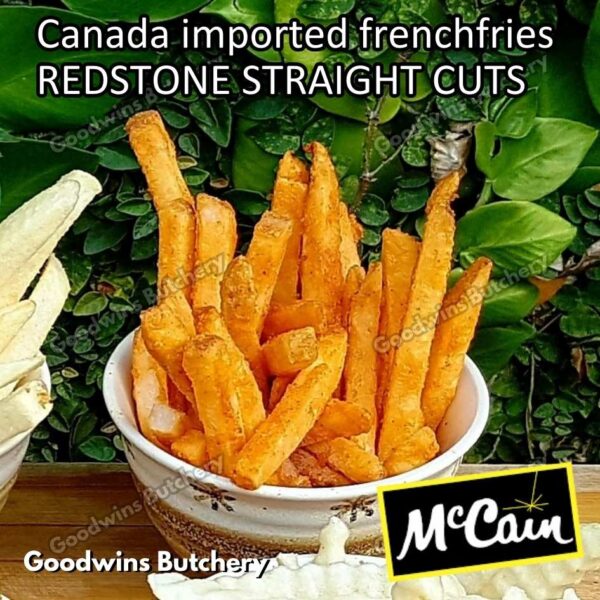 Frenchfries McCain Canada REDSTONE STRAIGHT CUT 3/8" 1cm kentang goreng frozen import french fries Mc Cain