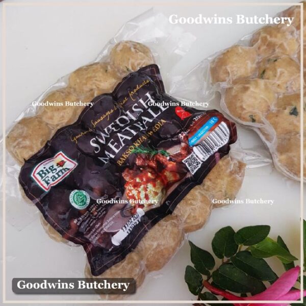 Swedish meatball Big Farm bakso Swedia baso 20pcs 320g BigFarm - Image 5