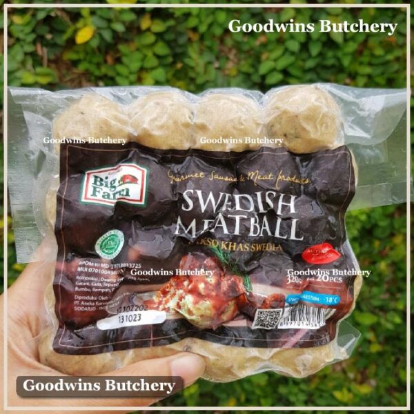 Swedish meatball Big Farm bakso Swedia baso 20pcs 320g BigFarm