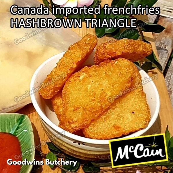 Frenchfries McCain Canada HASHBROWN PATTIES TRIANGLE kentang goreng frozen import french fries Mc Cain