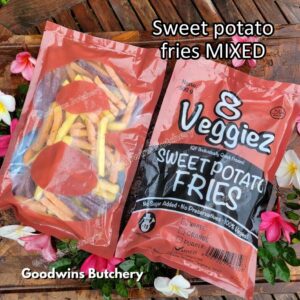 Ubi beku WARNA CAMPUR 8Veggiez | IQF frozen import vegetable import 8 Veggiez SWEET POTATOES MIX COLOUR 500g
