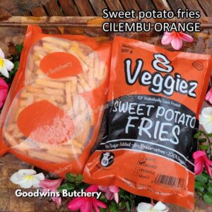 Ubi beku CILEMBU 8Veggiez | IQF frozen vegetable 8 Veggiez ORANGE SWEET POTATOES 500g