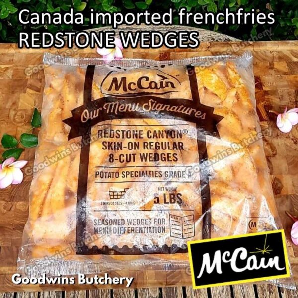 Frenchfries McCain Canada REDSTONE WEDGES SKIN ON SPICY SUPER CRISP kentang goreng frozen import french fries Mc Cain - Image 2