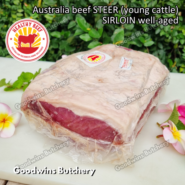Beef SIRLOIN Australia STEER (young cattle) Healthy Beef aged-frozen WHOLE CUTS daging sapi has luar Striploin New York strip - Image 7