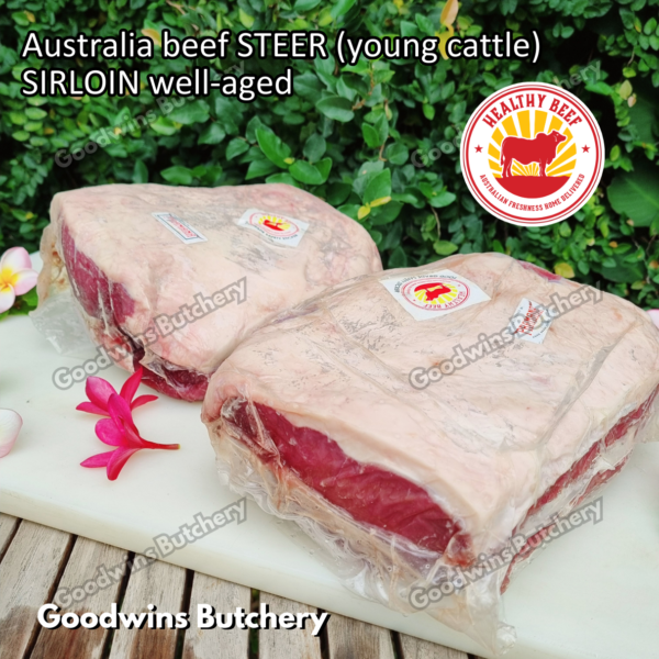 Beef SIRLOIN Australia STEER (young cattle) Healthy Beef aged-frozen WHOLE CUTS daging sapi has luar Striploin New York strip - Image 5