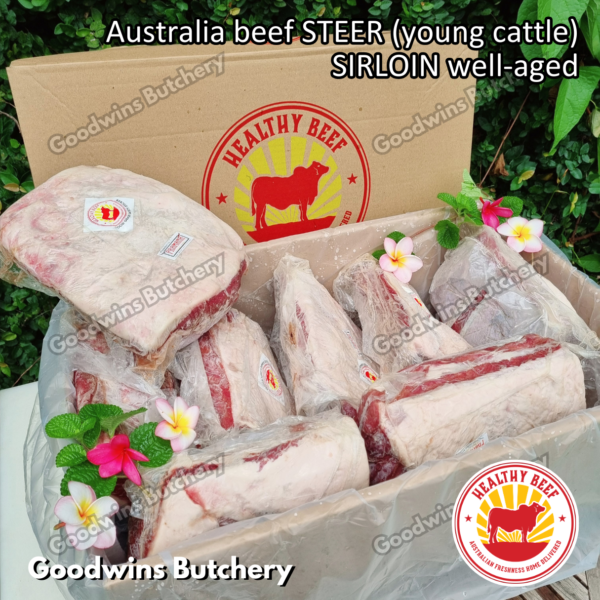 Beef SIRLOIN Australia STEER (young cattle) Healthy Beef aged-frozen WHOLE CUTS daging sapi has luar Striploin New York strip - Image 11
