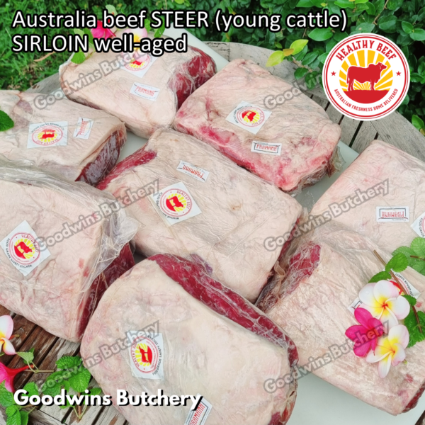 Beef SIRLOIN Australia STEER (young cattle) Healthy Beef aged-frozen WHOLE CUTS daging sapi has luar Striploin New York strip - Image 6