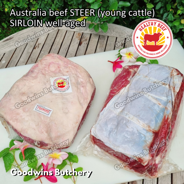 Beef SIRLOIN Australia STEER (young cattle) Healthy Beef aged-frozen WHOLE CUTS daging sapi has luar Striploin New York strip - Image 8