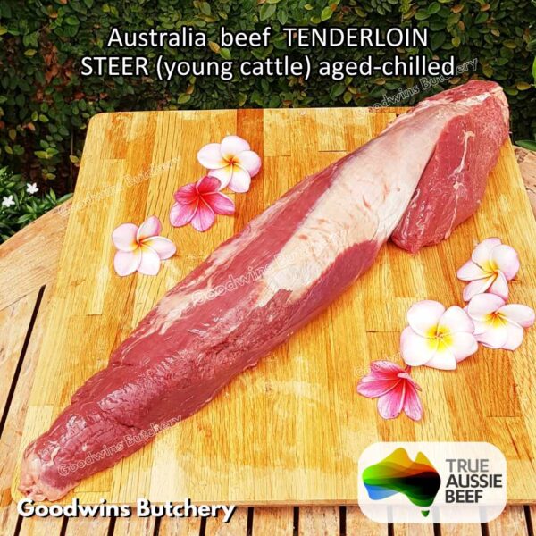 Beef TENDERLOIN Australia STEER (young cattle) AGED-CHILLED whole cuts 2.2 kg/pc eye fillet mignon Australia Harvey Midfield Teys NZ Taylor-Preston daging sapi import has dalam - Image 14