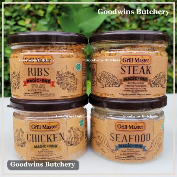 Jay's magic rub all variant STEAK RIBS CHICKEN & SEAFOOD grill master bumbu racik Jays Kitchen 70g